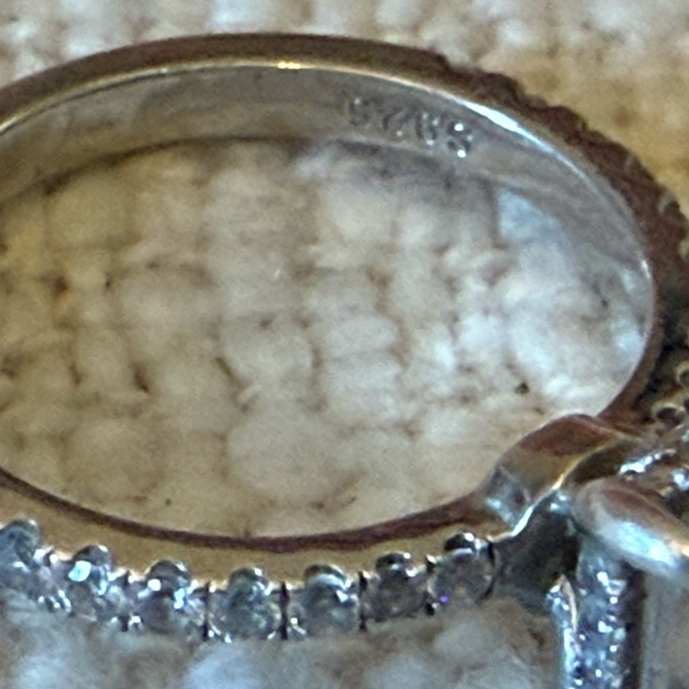 2ct Cushion/Princess/Emerald Cut CZ Ring Platinum Plated Sterling -Silve… - Picture 8 of 9